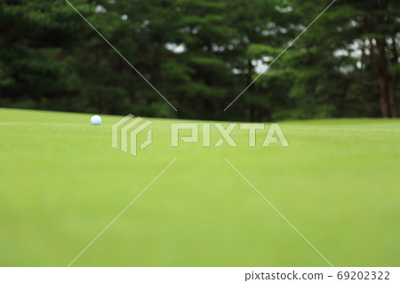 高爾夫球圖像散景上綠色 高爾夫球圖像散景上綠色 69202322