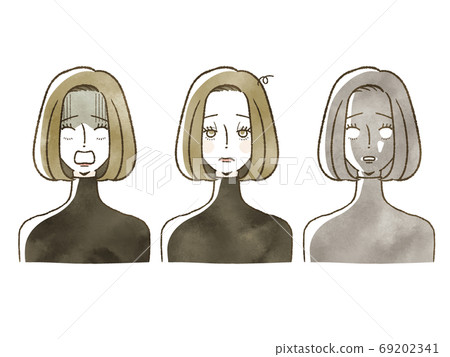 女人 - 面部表情 女人 - 面部表情 69202341