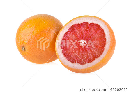 grapefruit isolated on white background grapefruit isolated on white background 69202661
