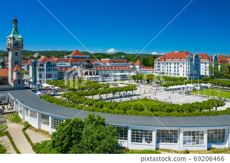 Sopot Aerial View. Beautiful architecture of Sopot resort from a 69206466