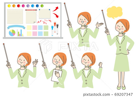 一個女人在一套西裝表達 一個女人在一套西裝表達 69207347