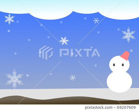 Snow Crystals and Snowmen 69207609