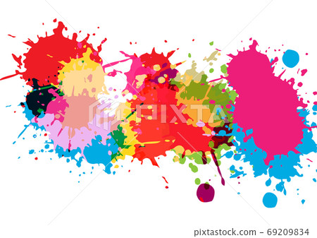 abstract vector splatter multi color design... - Stock Illustration ...