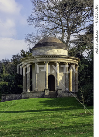 Temple of Ancient Virtue on Elysian Fields in Stowe, Buckinghamshire, United Kingdom 69210166