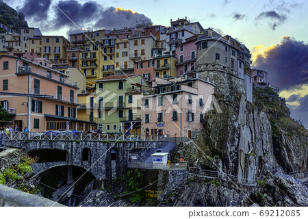 View of Manarola, Cinque Terre, Liguria, Italy View of Manarola, Cinque Terre, Liguria, Italy 69212085