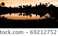 Stunning Sunrise and reflections at Angkor Wat - Siem Reap - Cambodia Biggest religious monument on the World 69212752