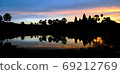 Stunning Sunrise and reflections at Angkor Wat - Siem Reap - Cambodia Biggest religious monument on the World 69212769