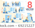 Home Master Repair Household Appliances Scene Set 69215227