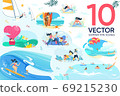 Romantic Trip, Rest on Resort, Fitness Tour Set 69215230