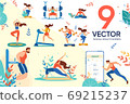 People User and Social Healthcare Application Set 69215237