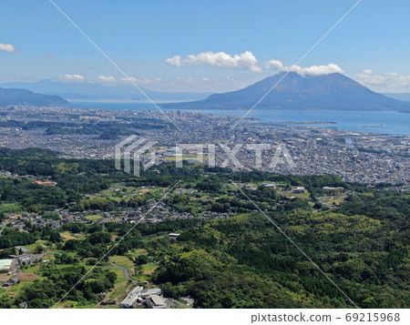 指宿天際線天際的櫻島 69215968