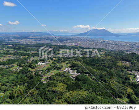 指宿天際線天際的櫻島 69215969