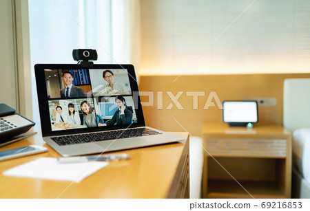 Online meeting telework web conference business image Online meeting telework web conference business image 69216853