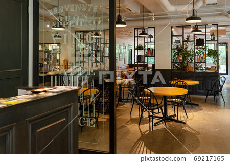 Restaurant cafe interior image 69217165