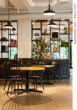 Restaurant cafe interior image 69217167