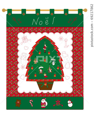 Christmas tapestry patchwork embroidery ornament Christmas tapestry patchwork embroidery ornament 69217862