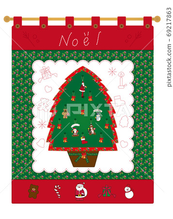 Christmas tapestry patchwork embroidery ornament Christmas tapestry patchwork embroidery ornament 69217863