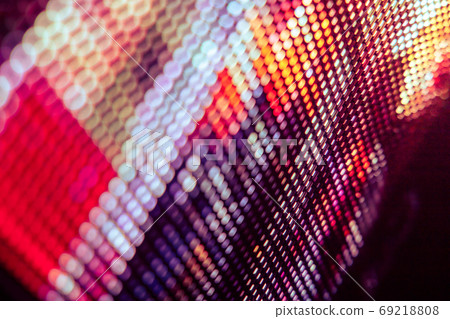 CloseUp LED blurred screen. LED soft focus background. abstract 69218808