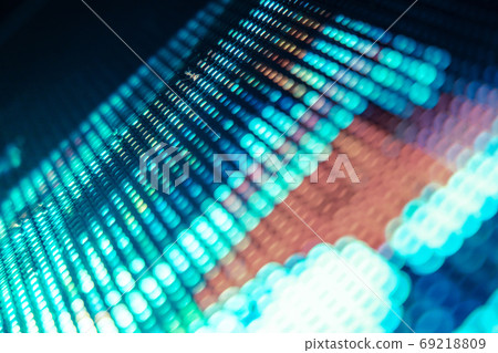 CloseUp LED blurred screen. LED soft focus background. abstract CloseUp LED blurred screen. LED soft focus background. abstract 69218809