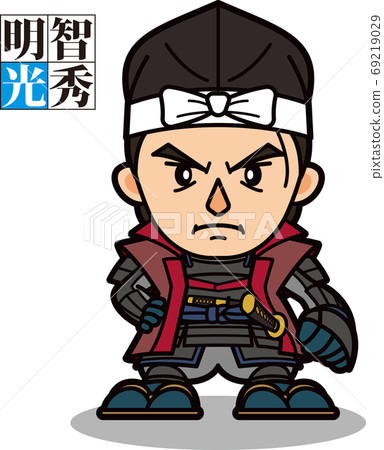 看起來像戴著Jinhaori的角色的Mitsuhide Akechi [2個頭] 69219029