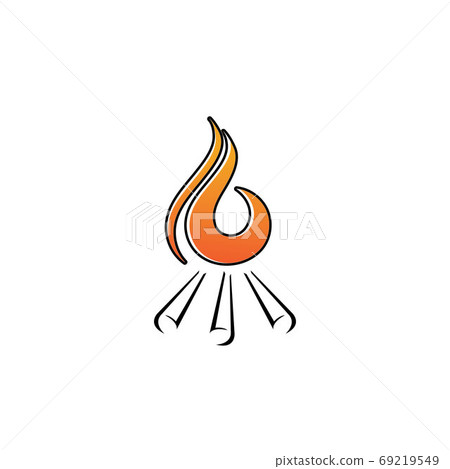Fire logo vector illustration design Fire logo vector illustration design 69219549