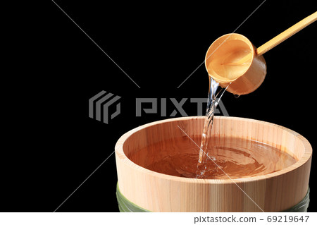 Image of sake in a barrel Image of sake in a barrel 69219647