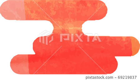 Cloud material watercolor style texture japanese style new year's card illustration simple Cloud material watercolor style texture japanese style new year's card illustration simple 69219837
