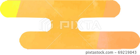 Cloud material watercolor style texture japanese style new year's card illustration simple 69219843