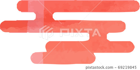 Cloud material watercolor style texture japanese style new year's card illustration simple Cloud material watercolor style texture japanese style new year's card illustration simple 69219845