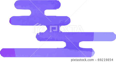 雲素材水彩風格質感日式新年賀卡插圖簡單 雲素材水彩風格質感日式新年賀卡插圖簡單 69219854
