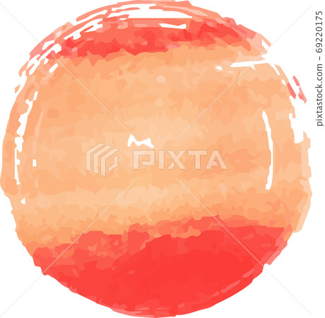 Perfect circle watercolor style texture new year card design brush japanese style Perfect circle watercolor style texture new year card design brush japanese style 69220175