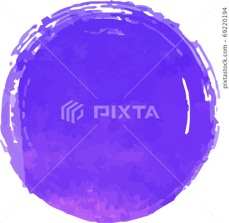 Perfect circle watercolor style texture new year card design brush japanese style 69220194