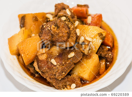 韓國菜單蒸排骨菜 69220389