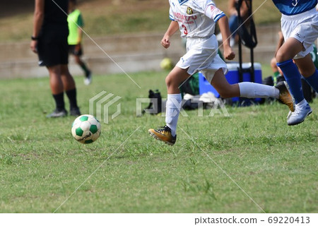 Boy soccer match scenery Boy soccer match scenery 69220413