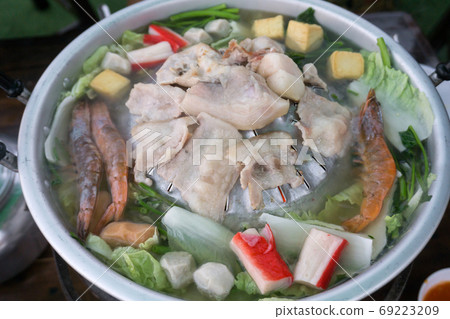 Thai style BBQ or Moo Kra Ta at Mon Jam, Mae Rim, 69223209