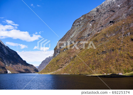 Views of the majestic Norway fjord. Views of the majestic Norway fjord. 69225374