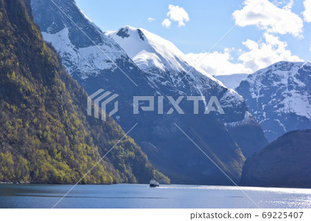 Views of the majestic Norway fjord. 69225407