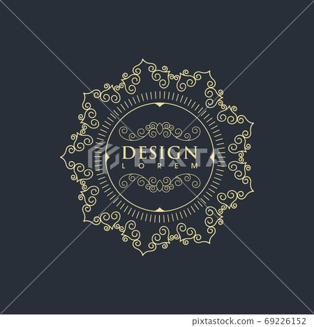 Vintage border line Template vector Vintage border line Template vector 69226152