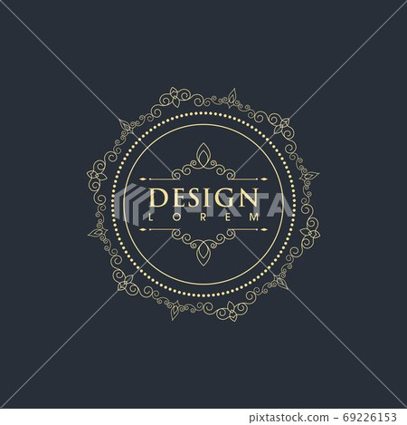 Vintage border line Template vector Vintage border line Template vector 69226153