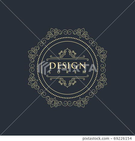 Vintage border line Template vector Vintage border line Template vector 69226154