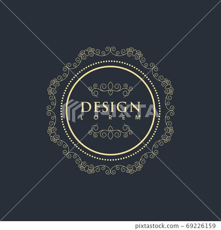 Vintage border line Template vector Vintage border line Template vector 69226159