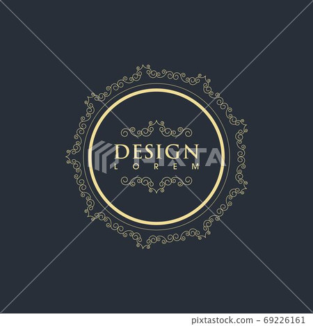 Vintage border line Template vector Vintage border line Template vector 69226161