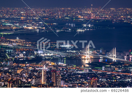 《Hyogo Prefecture》Night view of Kuseisedai 69226486