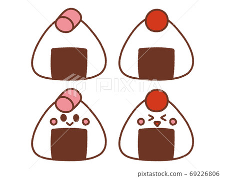 Rice ball _ cod roe _ Ume Rice ball _ cod roe _ Ume 69226806