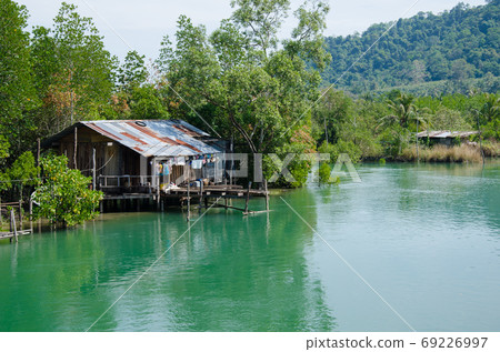 The Little Cottage of Fisherman is Beside the River. The Little Cottage of Fisherman is Beside the River. 69226997