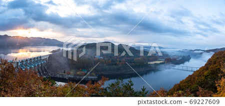 Daecheong Lake in autumn Daecheong Lake in autumn 69227609