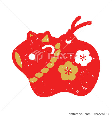 Beef figurine style icon 69228187