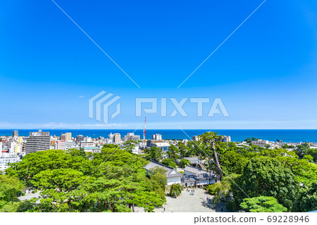 [神奈川縣]從小田原城的城堡塔看 69228946