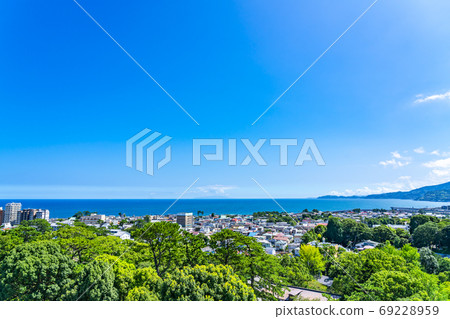 [神奈川縣]從小田原城的城堡塔看 69228959