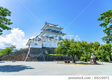 [神奈川縣]小田原城的城堡塔翻新過美麗的藍天 69228972